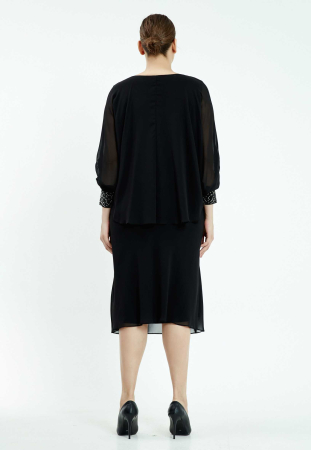 Rochie din voal neagra Nora [3]