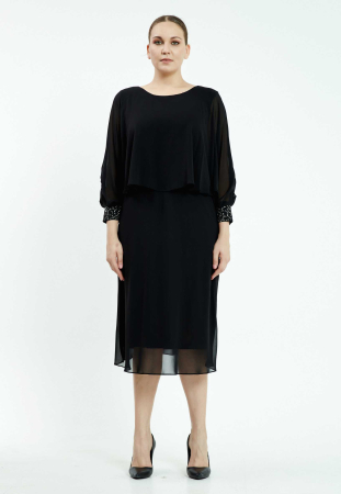 Rochie din voal neagra Nora [2]