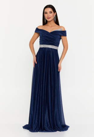 Rochie eleganta cu paiete bluemarin [2]