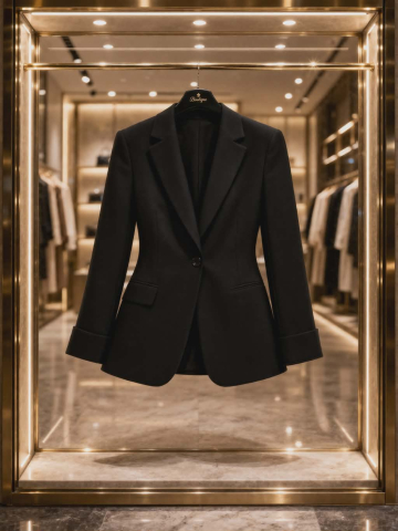 Sacou negru simplu [1]