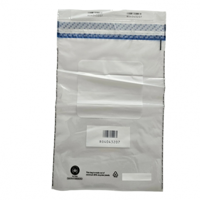 Plic securizat punga transport de securitate sigilabil cu serie transparent Angelbear  SET 100 BUCATI [2]