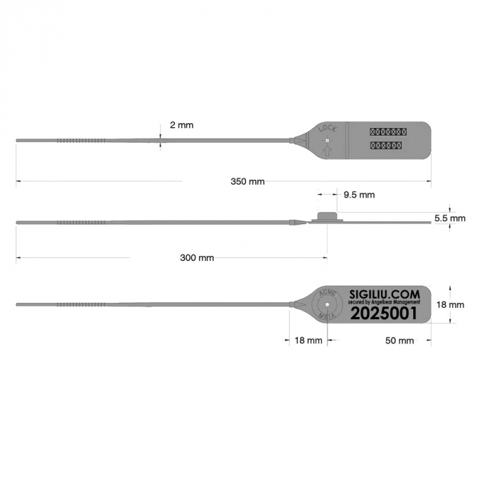 SET 20 sigilii plastic ANGELBEAR antifurt cu inchidere rapida, etichete pentru sigilare haine, incaltaminte, bagaje, ambalare [9]