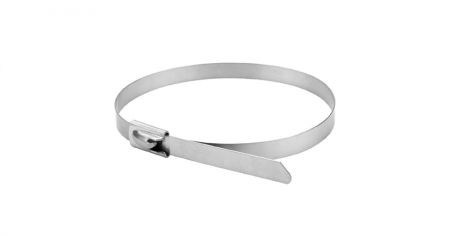 Banda adeziva - Coliere metalice autoblocante din inox 4.6 mm SET 100 BUCATI