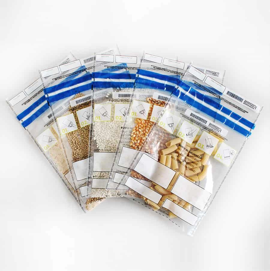 Pungi de securitate probe - Pungi securizate transparente pentru probe cereale plicuri securitate 100 bucati