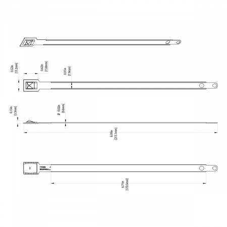 Sigiliu metalic banda lungime fixa [3]