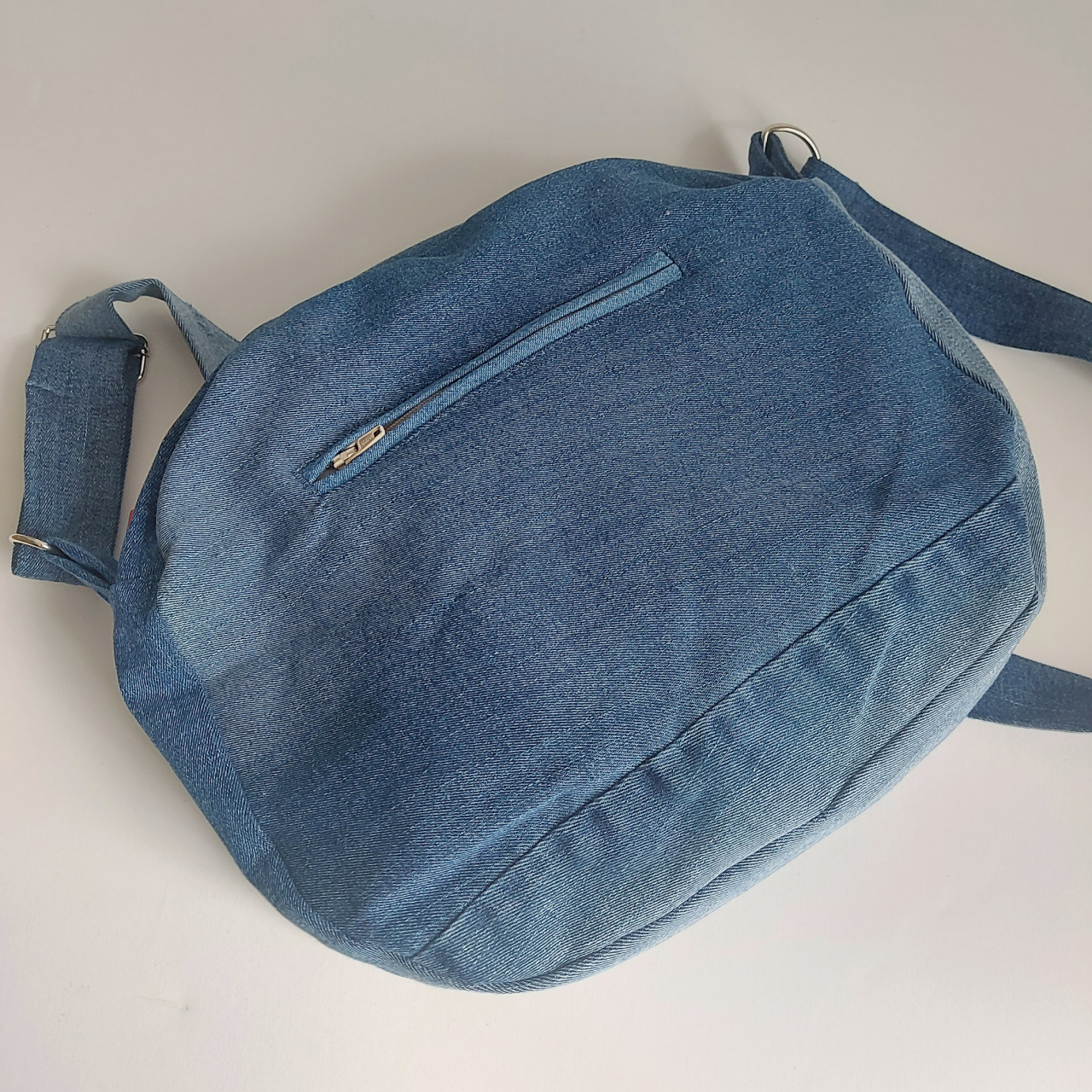 Geantă poștaș handmade țesută manual la războiul de țesut [6]