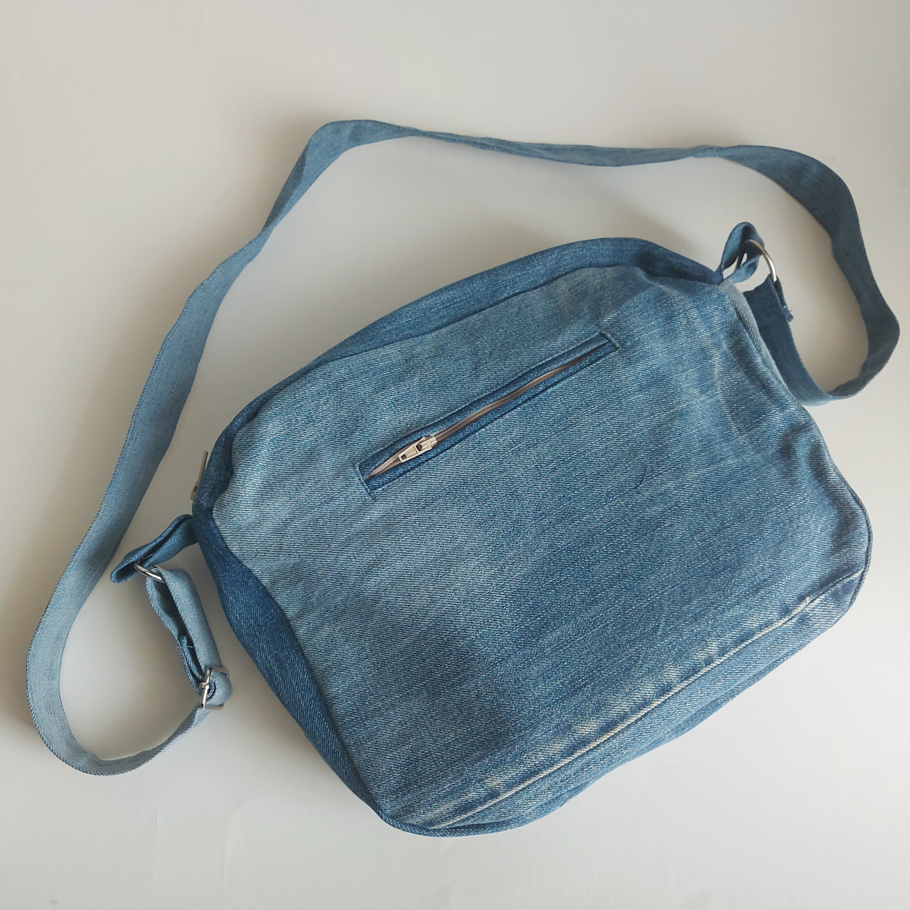 Geantă poștaș handmade țesută manual la războiul de țesut [8]