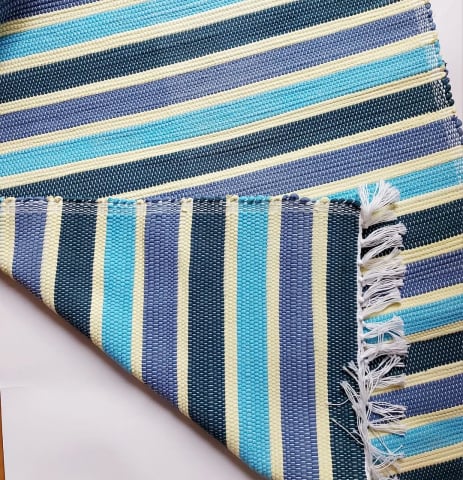 PREȘURI - Pres tesut manual la razboiul de tesut, din bumbac reciclat