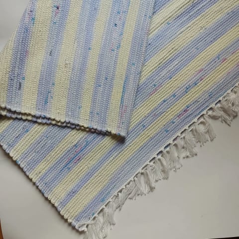 PREȘURI - Pres tesut manual la razboiul de tesut, din bumbac reciclat