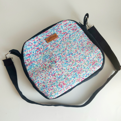 Geantă poștaș handmade țesută manual la războiul de țesut [2]