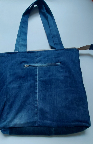 Geantă umăr handmade țesută manual la războiul de țesut [6]