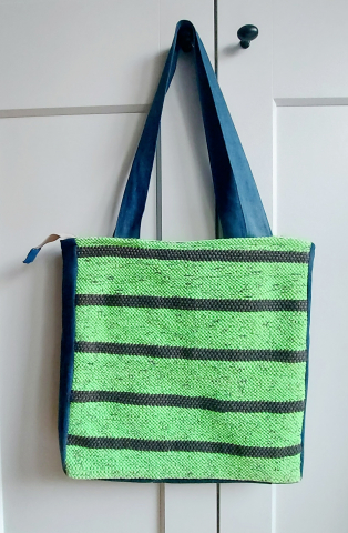 Geantă umăr handmade țesută manual la războiul de țesut [2]
