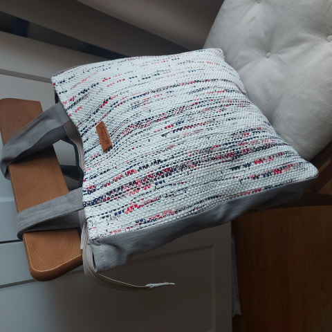 Geantă umăr handmade țesută manual la războiul de țesut [1]