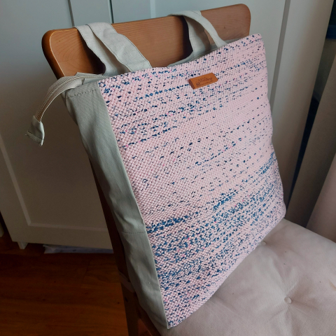 GENȚI - Geantă umăr handmade țesută manual la războiul de țesut