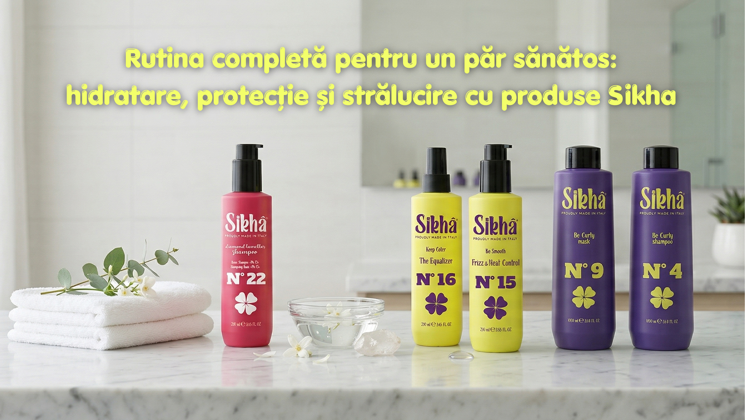 Rutina completă pentru un păr sănătos: hidratare, protecție și strălucire cu produse Sikha