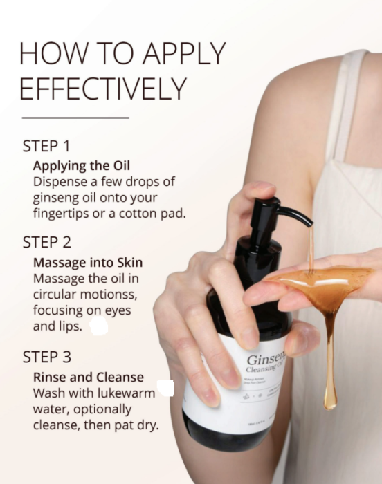 Ginseng Cleansing Oil – Ulei demachiant coreean natural cu Ginseng și uleiuri vegetale [3]