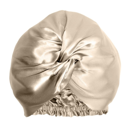 Accesorii par - Boneta Premium din Matase Naturala 22 Momme MATASSE Silk Your Life, culoare Champagne