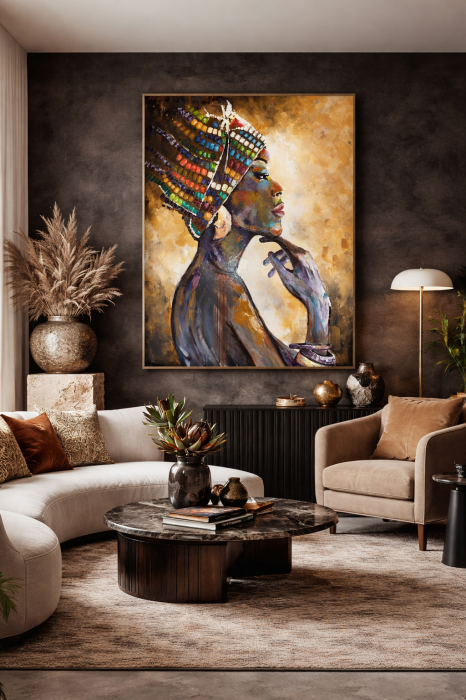 Tablou "The Weight of Beauty" pictat manual 100 x 70 cm, ulei pe pânză [3]