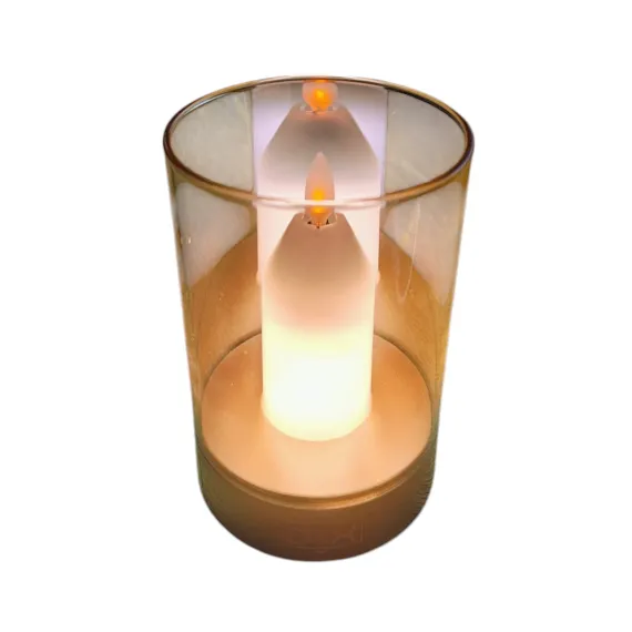 Lampa de sticlă cu flacără proiectata cu led [2]