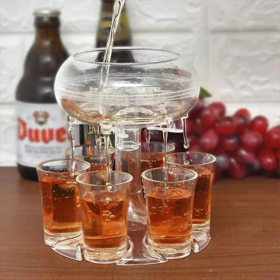 Bucatarie - Dispenser pentru shoturi cu 6 pahare