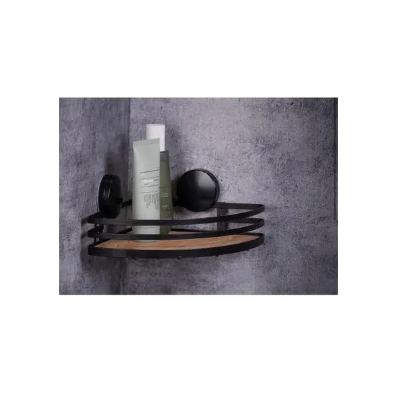 Baie - Etajera colt baie Bambus, 27 x 21 x 11cm