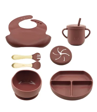 Bucatarie - Set 8 piese diversificare bebelusi si copii din silicon