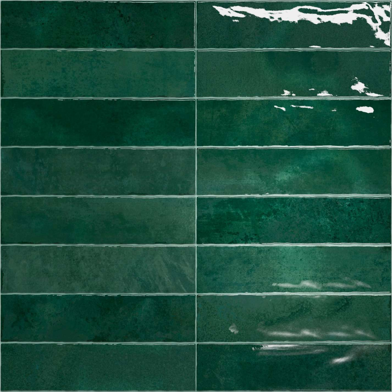 Faianță Nairobi Green 7,5x30 cm lucioasă – Ceramica Villar Albaro (CVA) Faianță verde lucioasă 7,5x30 cm pentru baie și bucătărie [2]