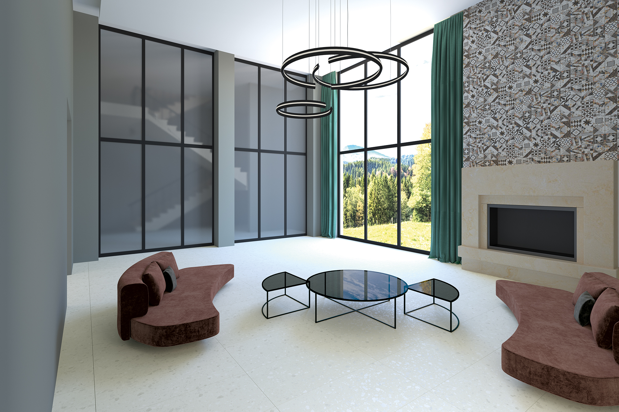 Gresie Azzo ice 60x120cm,portelanata,rectificata [2]