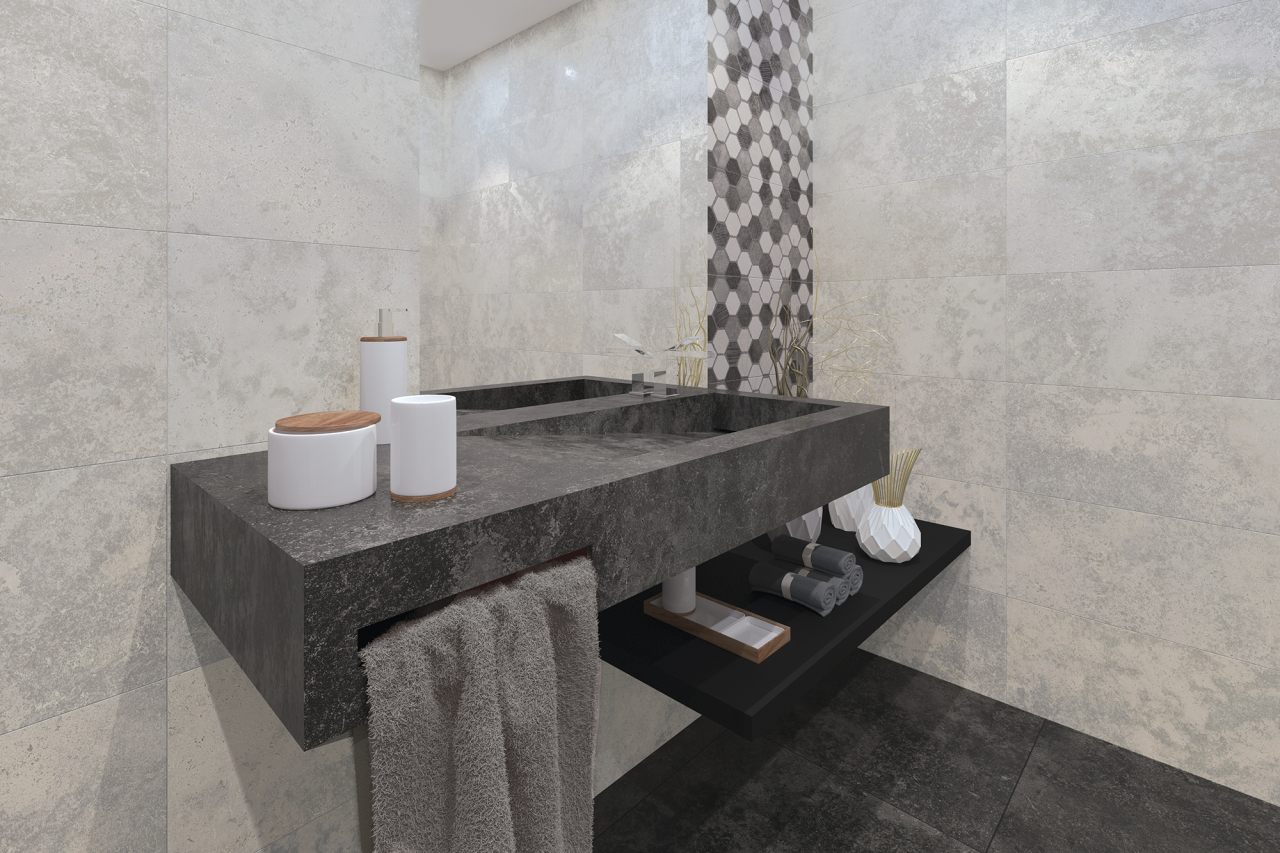 Gresie/faianta Millstone grey 60x120cm,portelanata,rectificata [3]