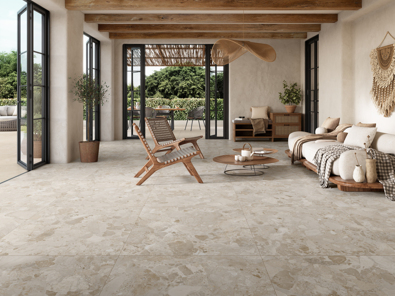 Gresie/faianta Dozza stone cream 60x120cm,portelanata,rectificata [2]