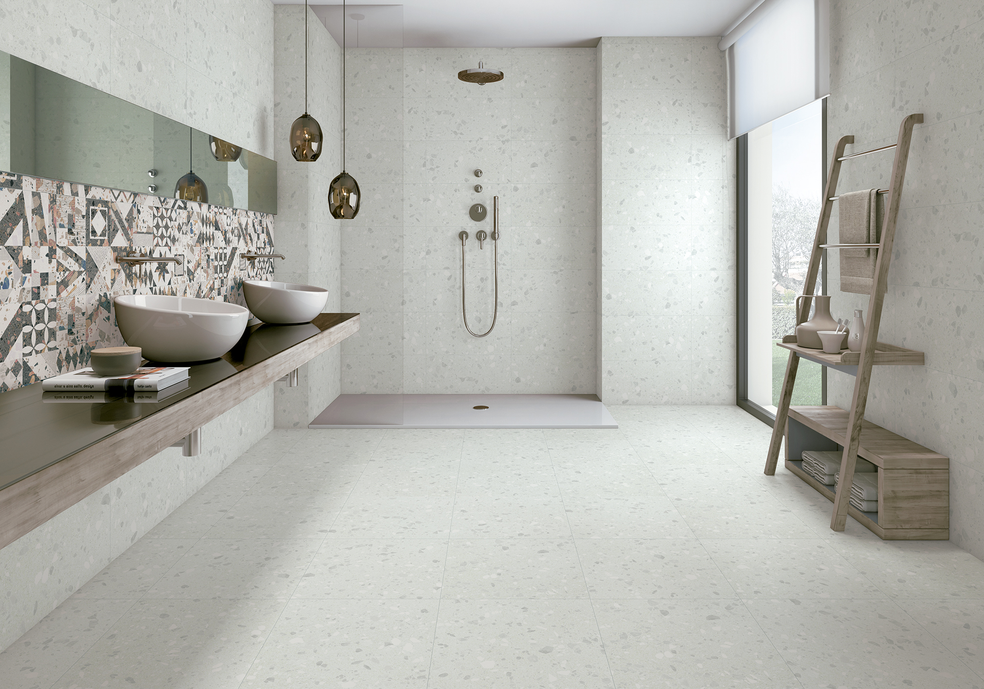 Faianta - Gresie Azzo ice 60x120cm,portelanata,rectificata