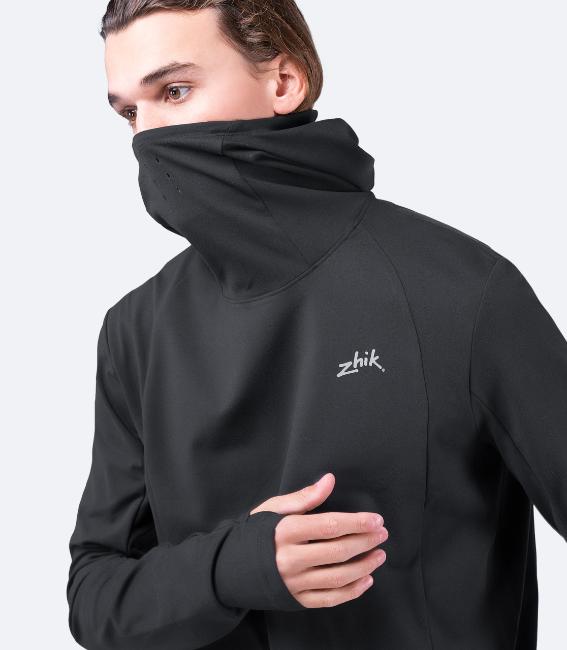 Zhik Mens ZhikMotion™ UPF50+ Long Sleeve Hooded Top [3]