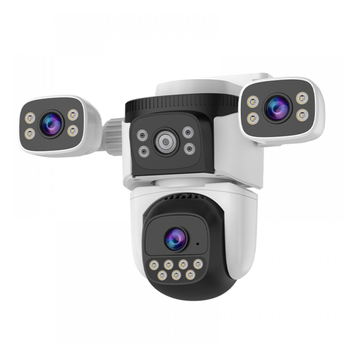Camera supraveghere IP exterior 3 in 1 CSR, Wifi, 360 grade,AI, Smart Tracking, Starlight , Cel mai bun Night Vision de pe piata [2]