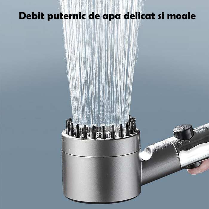 Cap de Duș Multifuncțional 4-în-1 cu Masaj, Filtrare ,Purificare si Economie de apa [2]