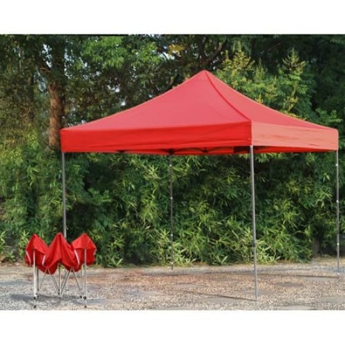 Cort Pavilion 3x3m rosu Pliabil Cadru Metal pentru Curte, Gradina, Evenimente [2]