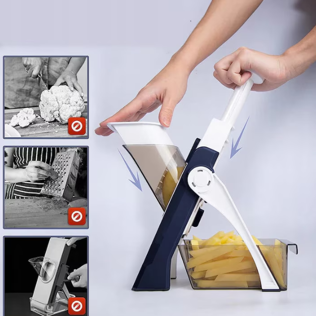 Feliator de Legume și Fructe Spring Slicer - Multifuncțional, Sigur și Rapid [3]