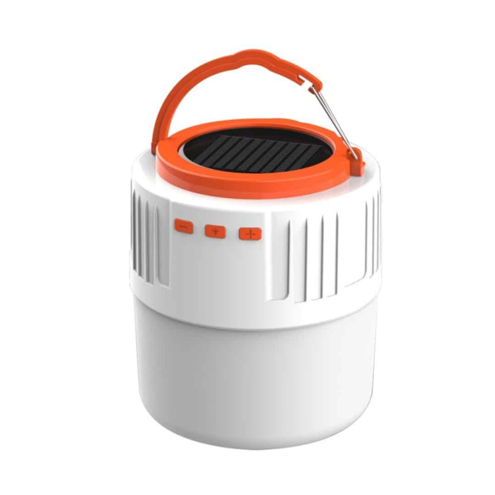 Lanternă solară cu 42 LED, reîncărcabilă prin USB, cu lumină difuzor fără fir, lampă pentru cort de camping, pentru iluminat de urgență în exterior/interioară [3]