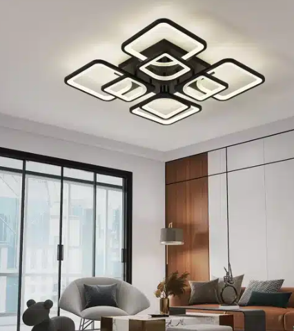 Lustra LED 176W Ceiling 8 Alb, LED inclus, 8 surse de iluminare, Telecomanda, Dimabil, Lumina: Cald, Natural, Rece [1]