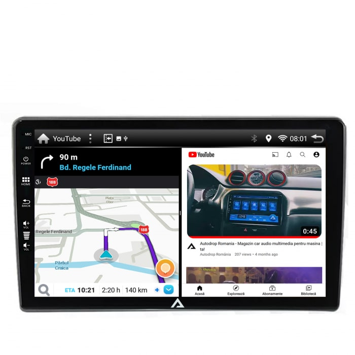 Navigatie All-in-one Universala, Android 10, P-Quadcore / 2GB RAM + 32GB ROM, 9 Inch [3]
