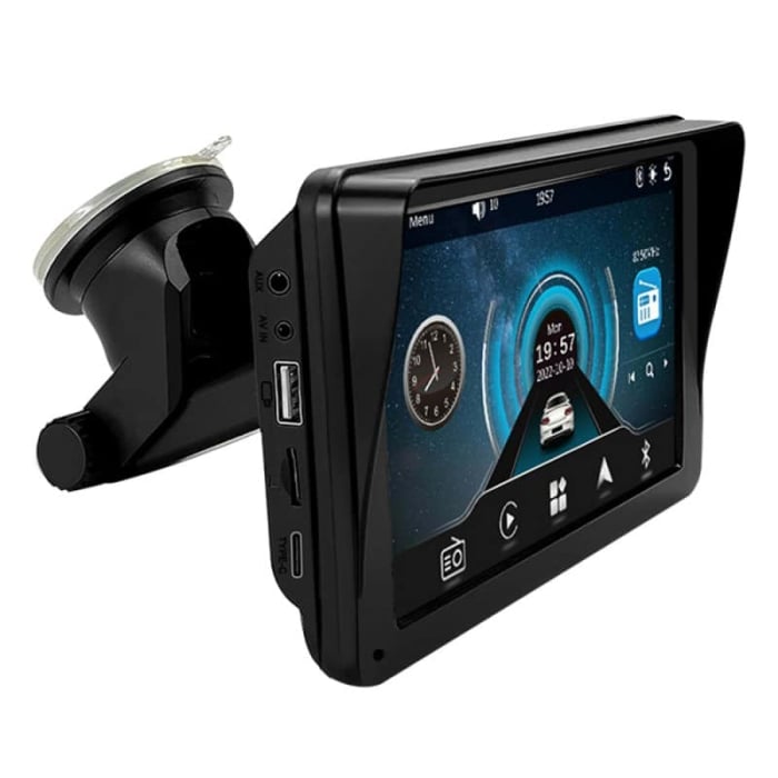 Navigatie auto portabila Sistem Multimedia Apple Carplay/Android 7094P, Ecran Tactil, 7 Inch 1080P Full HD, Bluetooth, Mirror Link/Card TF/USB/AUX, Negru [2]