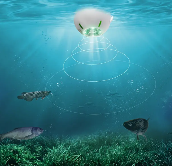 Sonar Inteligent Reîncărcabil pentru Pescuit, Senzor Wireless de Adâncime și Echografic pentru Barcă cu Momeală, Impermeabil IPX7 [3]