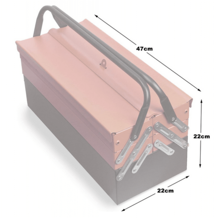 Trusa scule si unelte metalica compartimentata cu 4 sertare, 85 piese [3]