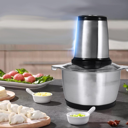 Tocător Electric Puternic cu Vas de Inox (2L) – Mini-Robotul Tău Multifuncțional [1]