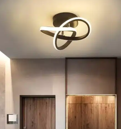 Iluminat - Aplica LED 24W Infinity Negru, LED inclus, 2 surse de iluminare, Lumina: Cald, Natural, Rece