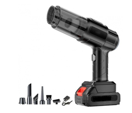 Accesorii auto - Aspirator Auto și Suflantă 6-in-1, Reîncărcabil USB, ideal pentru Tastatură, Mașină și Păr Animale