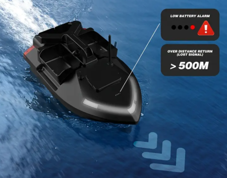 Barcă Momeală GPS de Pescuit cu 3 Cuve și Memorare Până la 40 Puncte GPS - Control la Distanță 500m [7]