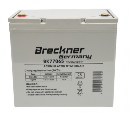 Baterie sistem solar cu gel 12V 50Ah 20HR 242x148x240mm [2]