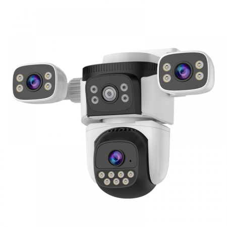 Camera supraveghere IP exterior 3 in 1 CSR, Wifi, 360 grade,AI, Smart Tracking, Starlight , Cel mai bun Night Vision de pe piata [1]