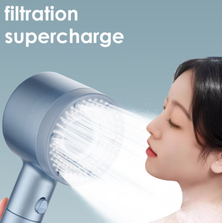 Cap de dus, Turbo Charger, Creste presiunea apei, filtreaza apa, 5 moduri de functionare [1]