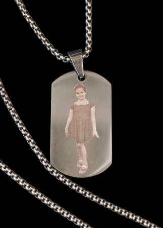 Bijuterii Inox Personalizate - Colier Personalizat din Inox "Thea Signature" cu Fotogravură